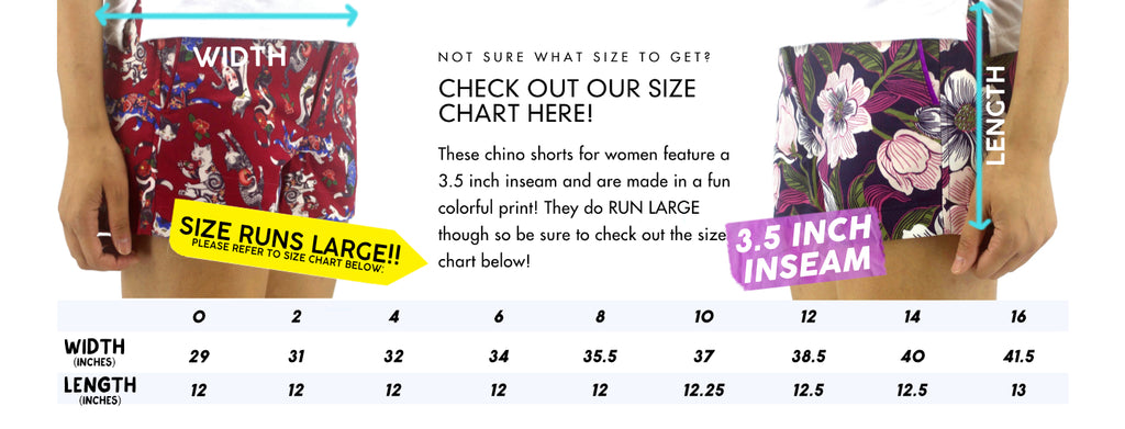 reinasilviagalapagos : Women's Ladies Flat Front Chino Shorts Size Chart